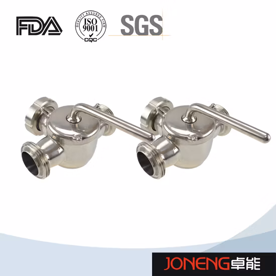 Гигиенический трехходовой соединительный клапан из нержавеющей стали